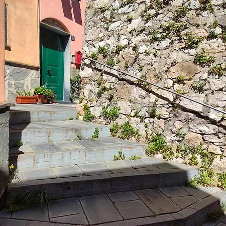 Tra Le Cinque Terre, Camogli E Portofino. Vista Valle E Scorcio Mare All'orizzonte