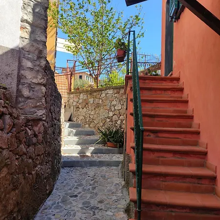 Tra Le Cinque Terre, Camogli E Portofino. Vista Valle E Scorcio Mare All'orizzonte Frühstückspension Castiglione Chiavarese